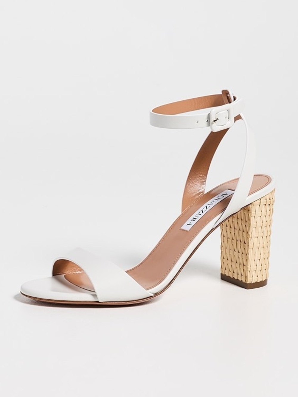 Aquazzura Sunseeker 85 Leather Sandals Excellent Like New Condition Size 37